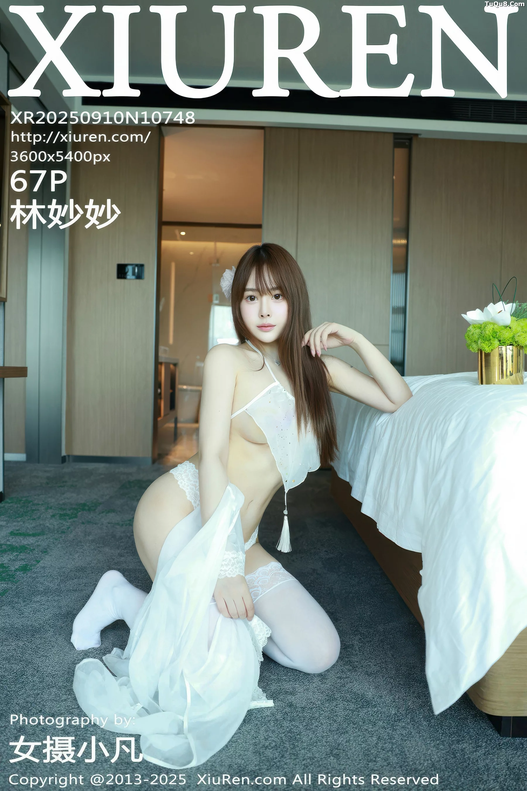 Xgyw.Org_[XiuRen秀人网]No.10748_模特林妙妙性感白色情趣内衣配白色丝袜秀曼妙身姿迷人诱惑写真67P