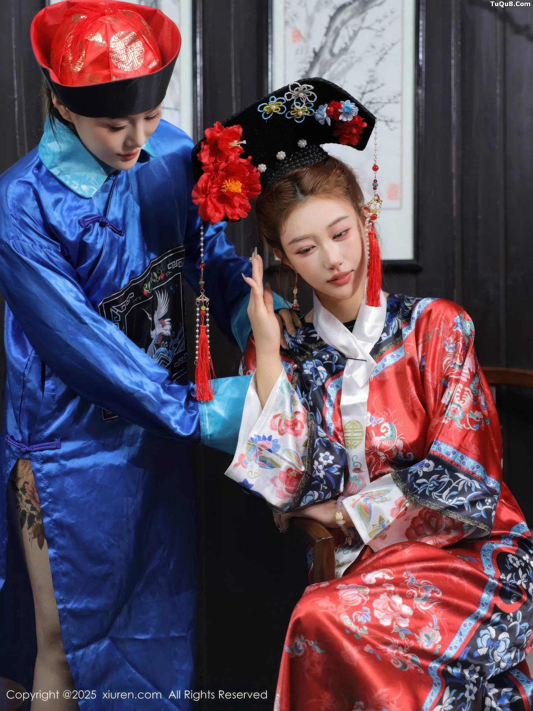 Xgyw.Org_[XiuRen秀人网]No.10762_模特金允希Yuki性感姐妹花古装Cos旗袍秀丰腴身姿撩人诱惑写真65P