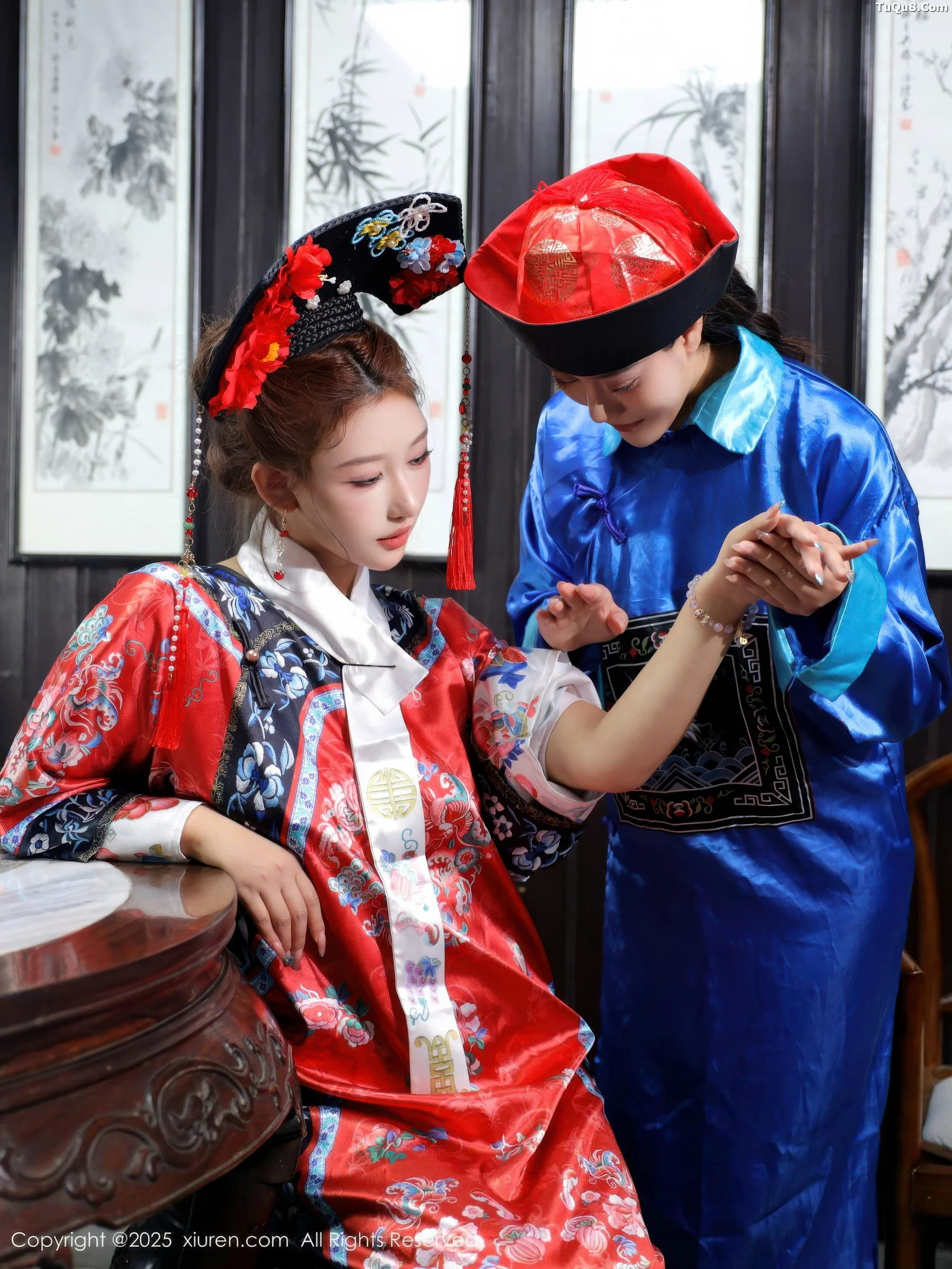 Xgyw.Org_[XiuRen秀人网]No.10762_模特金允希Yuki性感姐妹花古装Cos旗袍秀丰腴身姿撩人诱惑写真65P