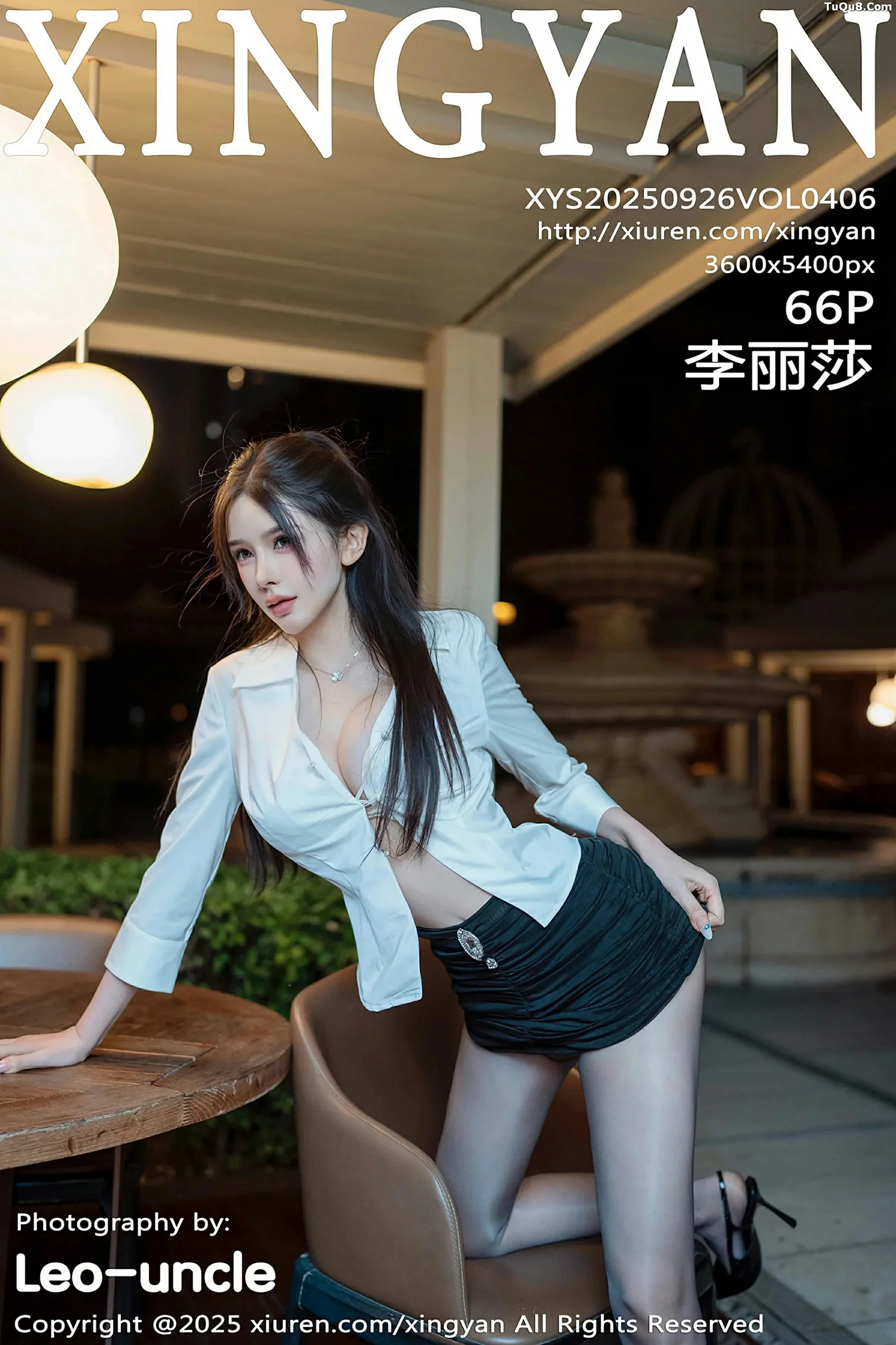Xgyw.Org_[XINGYAN星颜社]VOL.406_模特李丽莎性感衬衫露白色内衣配开档黑丝秀曼妙身材诱惑写真66P