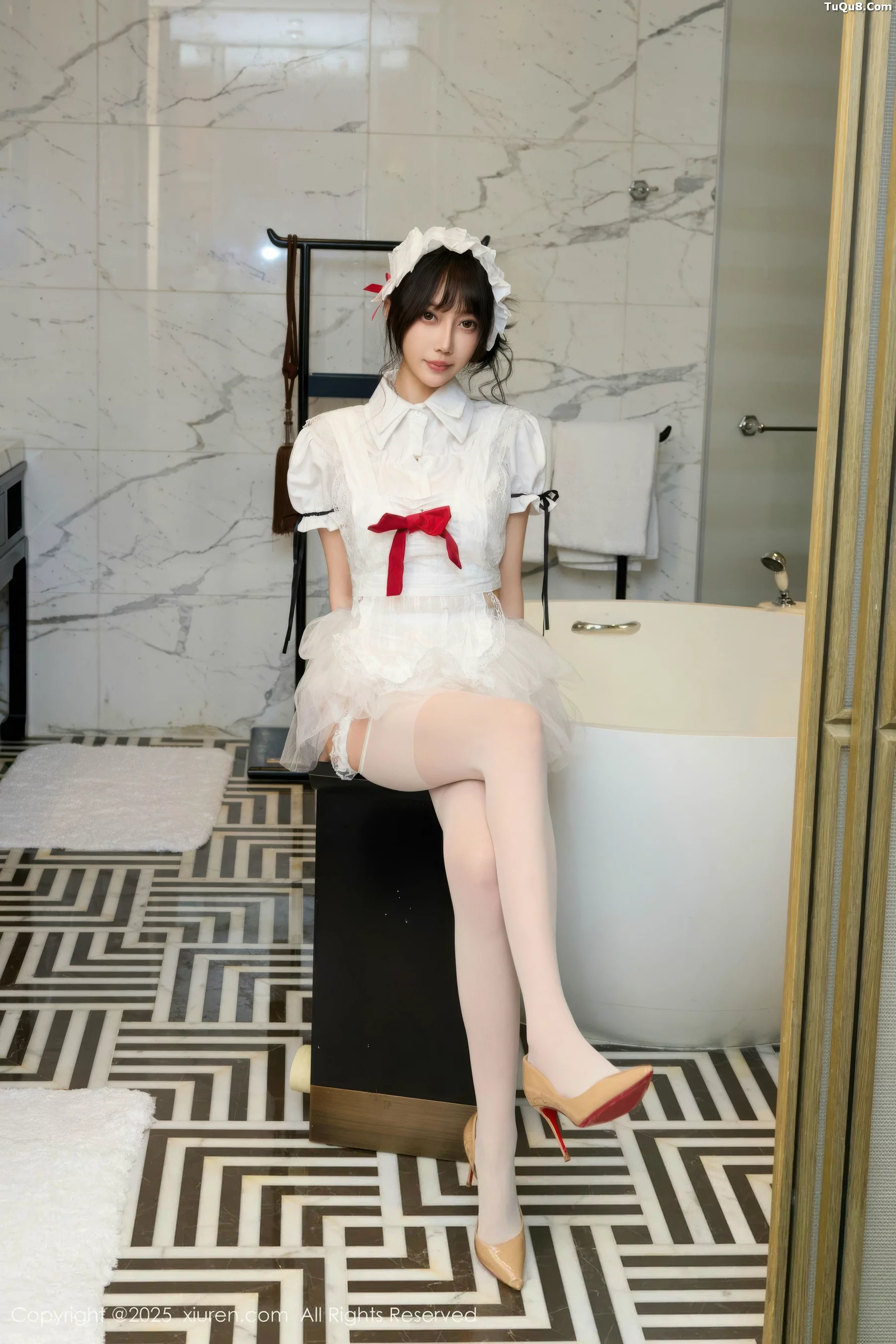 Xgyw.Org_[XiuRen秀人网]No.10827_模特玥儿玥er性感萝莉女仆装配白丝吊袜秀完美身材迷人诱惑写真64P