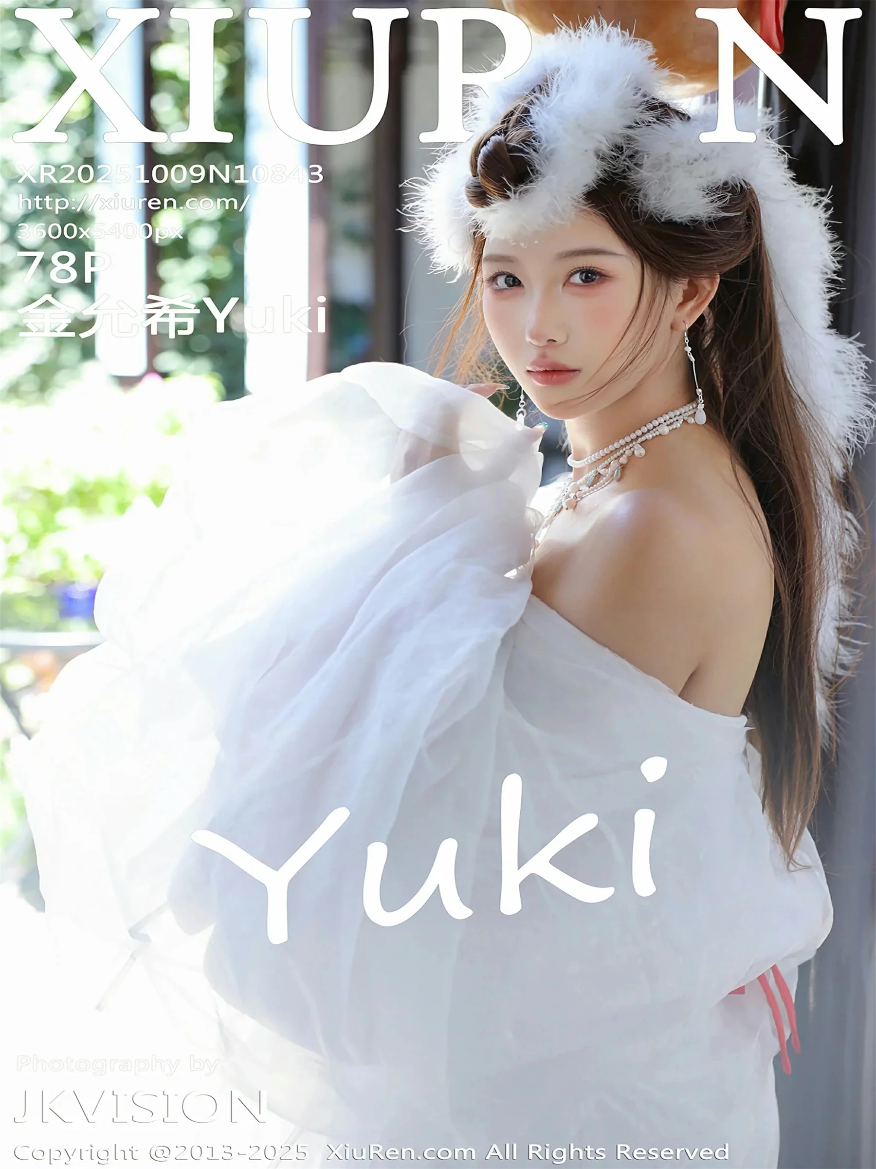 Xgyw.Org_[XiuRen秀人网]No.10843_模特金允希Yuki性感白色锦毛鼠装扮低胸秀丰腴身材完美诱惑写真78P