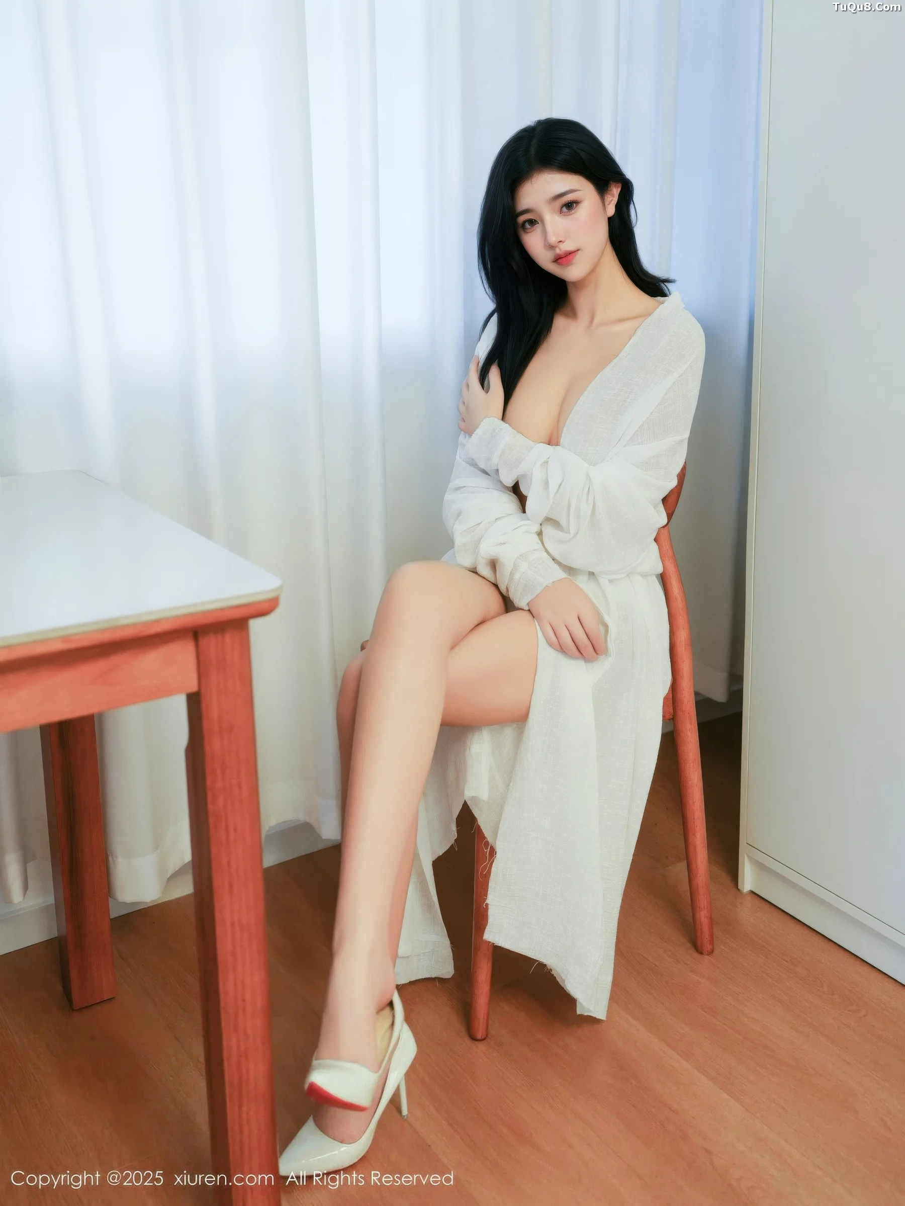 Xgyw.Org_[XiuRen秀人网]No.10920_模特林悦溪儿性感白色长浴袍配白色高跟秀修长美腿撩人诱惑写真53P
