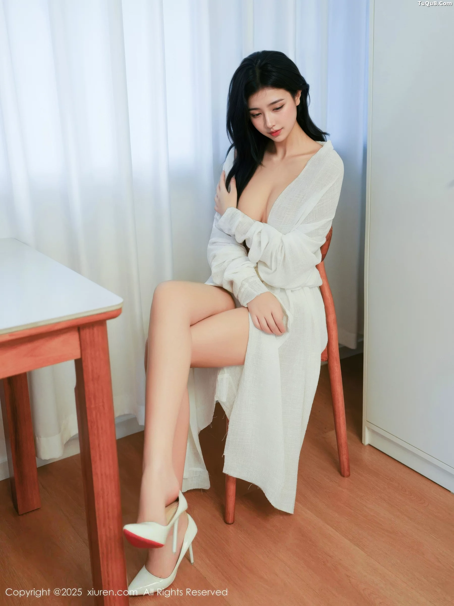 Xgyw.Org_[XiuRen秀人网]No.10920_模特林悦溪儿性感白色长浴袍配白色高跟秀修长美腿撩人诱惑写真53P